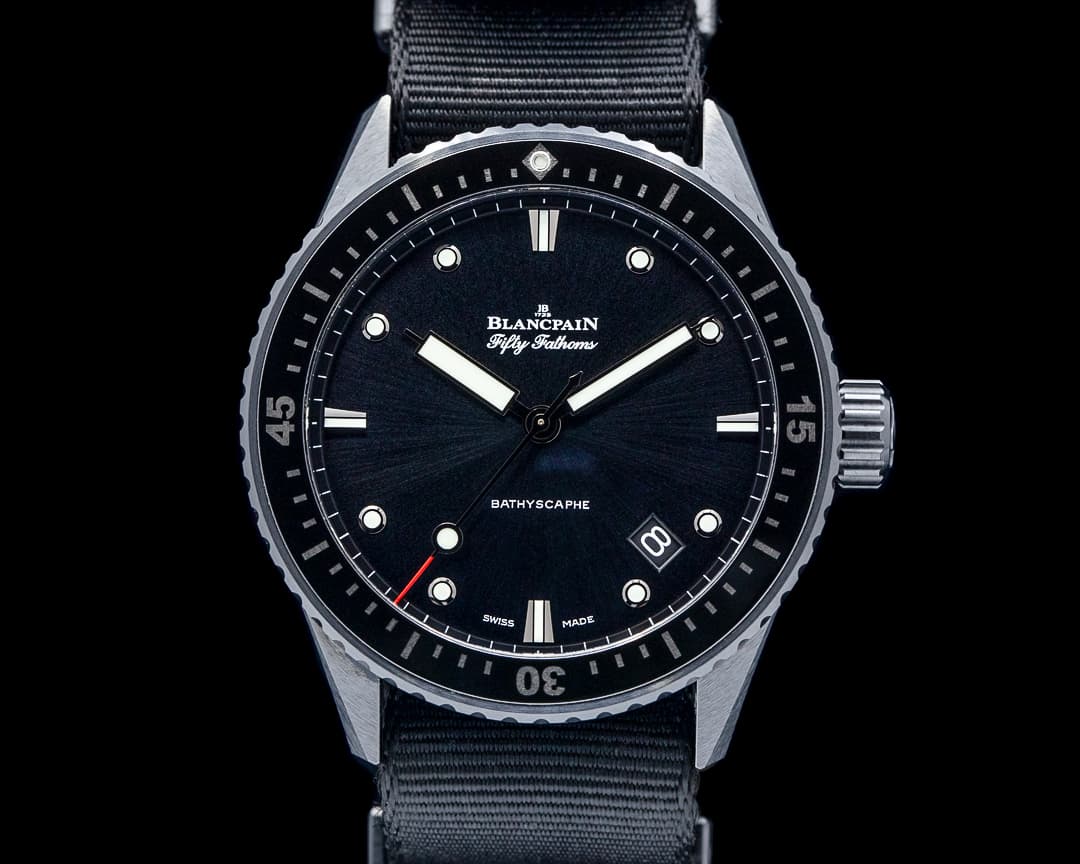 Blancpain 5000 Bathyscaphe Ceramic Black Sunburst Dial