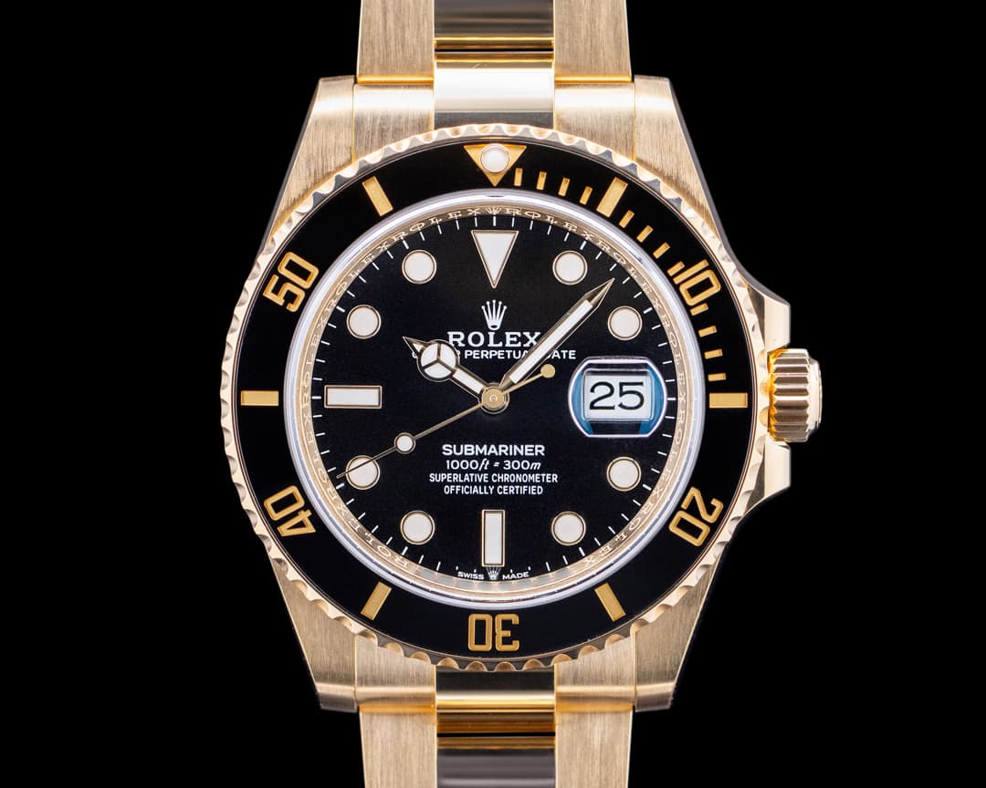 Rolex 126618LN Submariner Date 18K Yellow Gold Black Dial