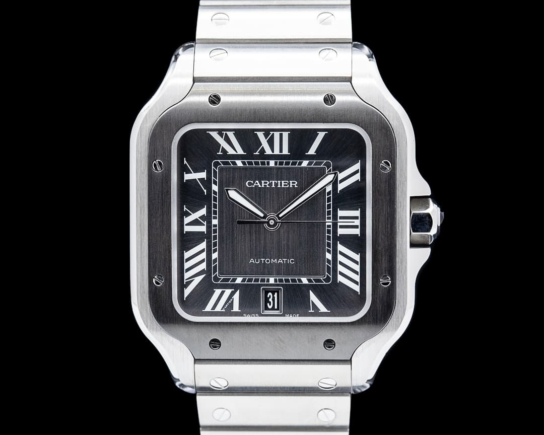 Cartier WSSA0037 Santos de Cartier SS Gray Dial
