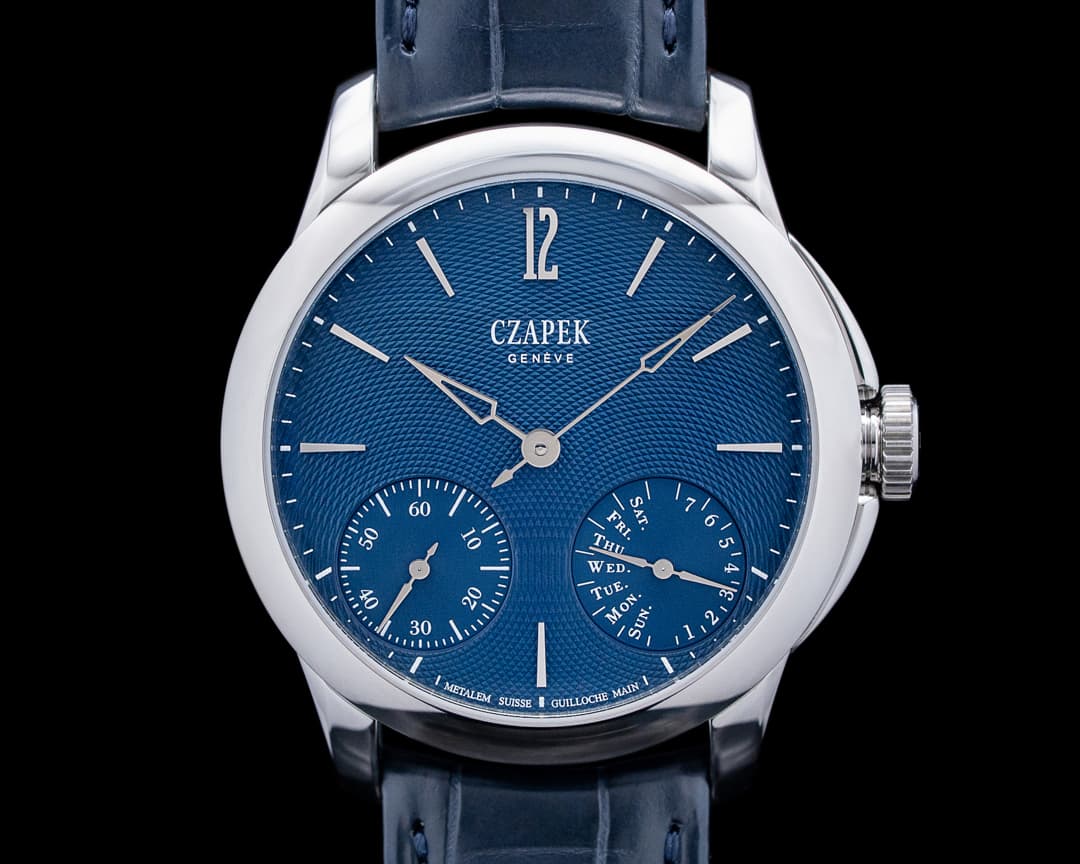 Czapek & Cie Aqua Blue S Quai des Bergues Manual Wind SS Blue Dial