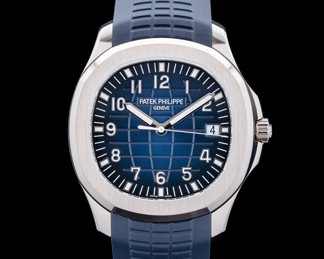 Image of Patek Philippe 5168G Aquanaut 18K White Gold Blue Dial UNWORN