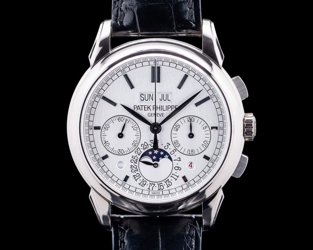 Patek Philippe 5270G Perpetual Calendar Chronograph 18K White Gold Silver Dial