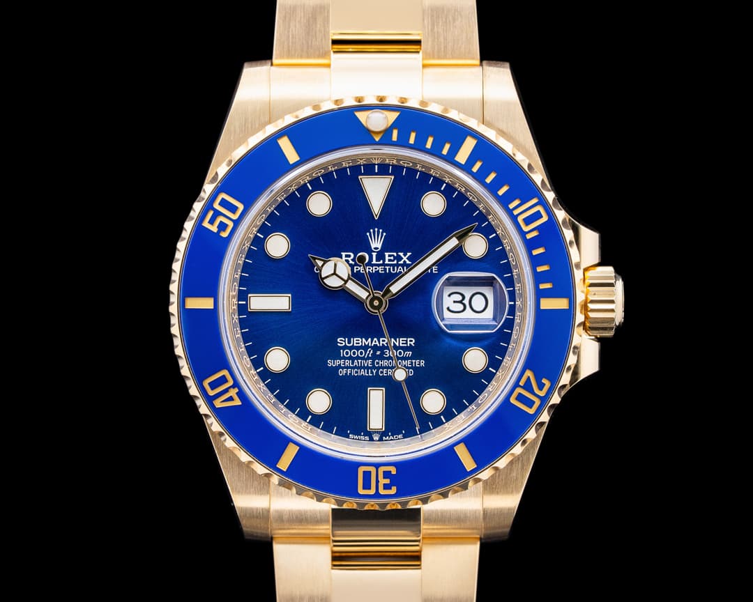 Rolex 126618LB Submariner Date 18K Yellow Gold Blue Dial