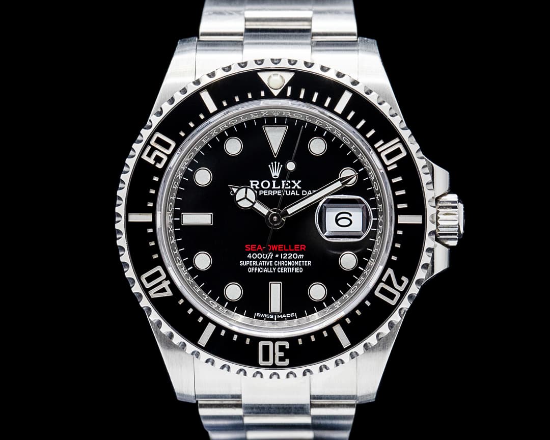 Image of Rolex 126600 Sea Dweller RED 50th Anniversary SS Black Dial