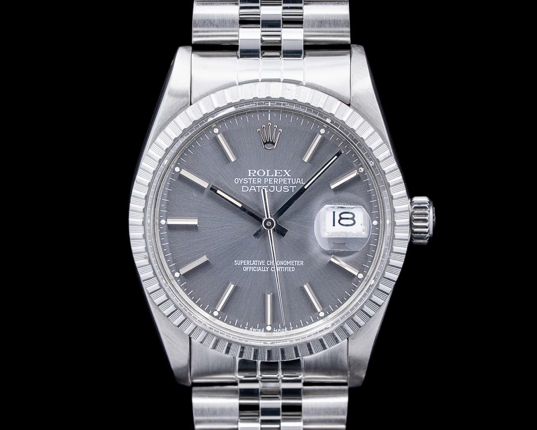 Rolex 16030 Datejust 36MM SS Grey Dial C. 1982