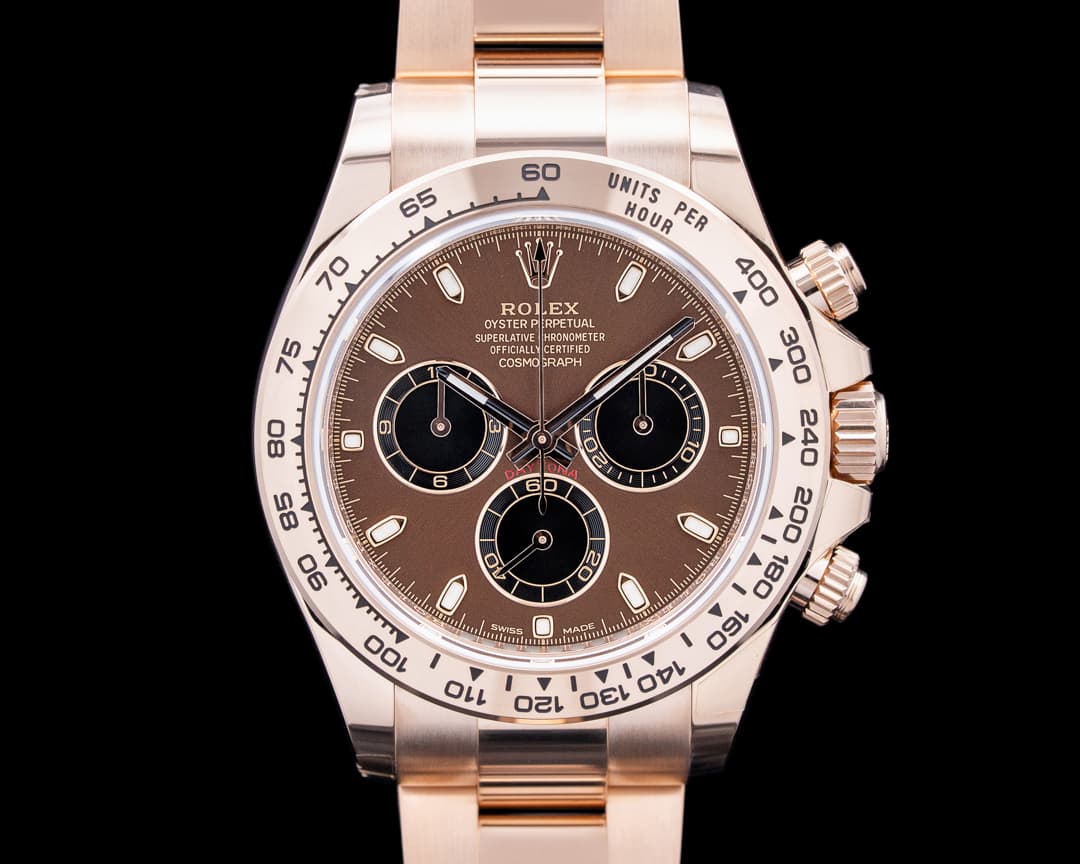 Rolex 116505 Daytona 18K Everose Gold Chocolate Brown Dial