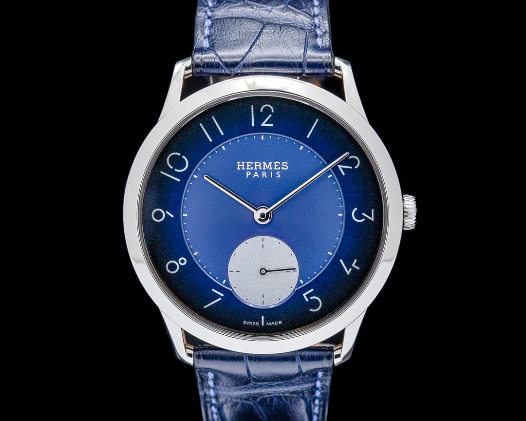 Hermes Slim d'Hermes LE for Hodinkee SS Blue Dial