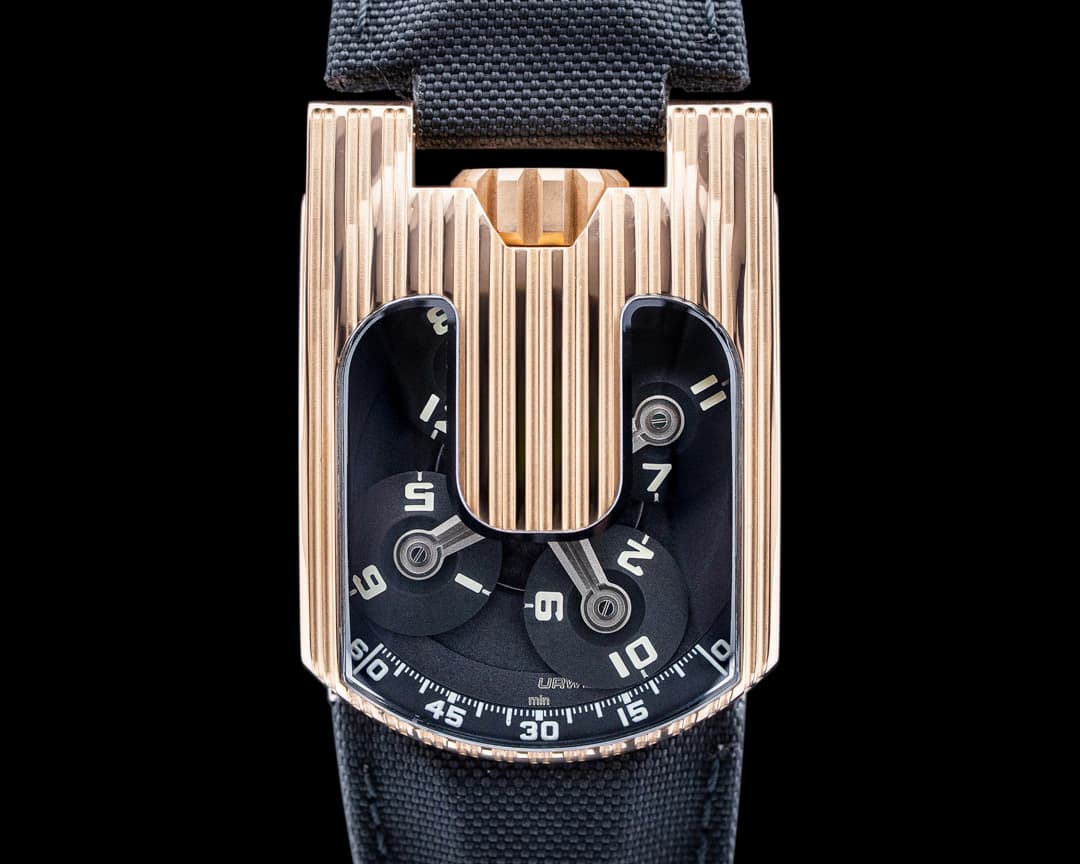 Image of URWERK UR-103.09 18K Rose Gold Black Dial