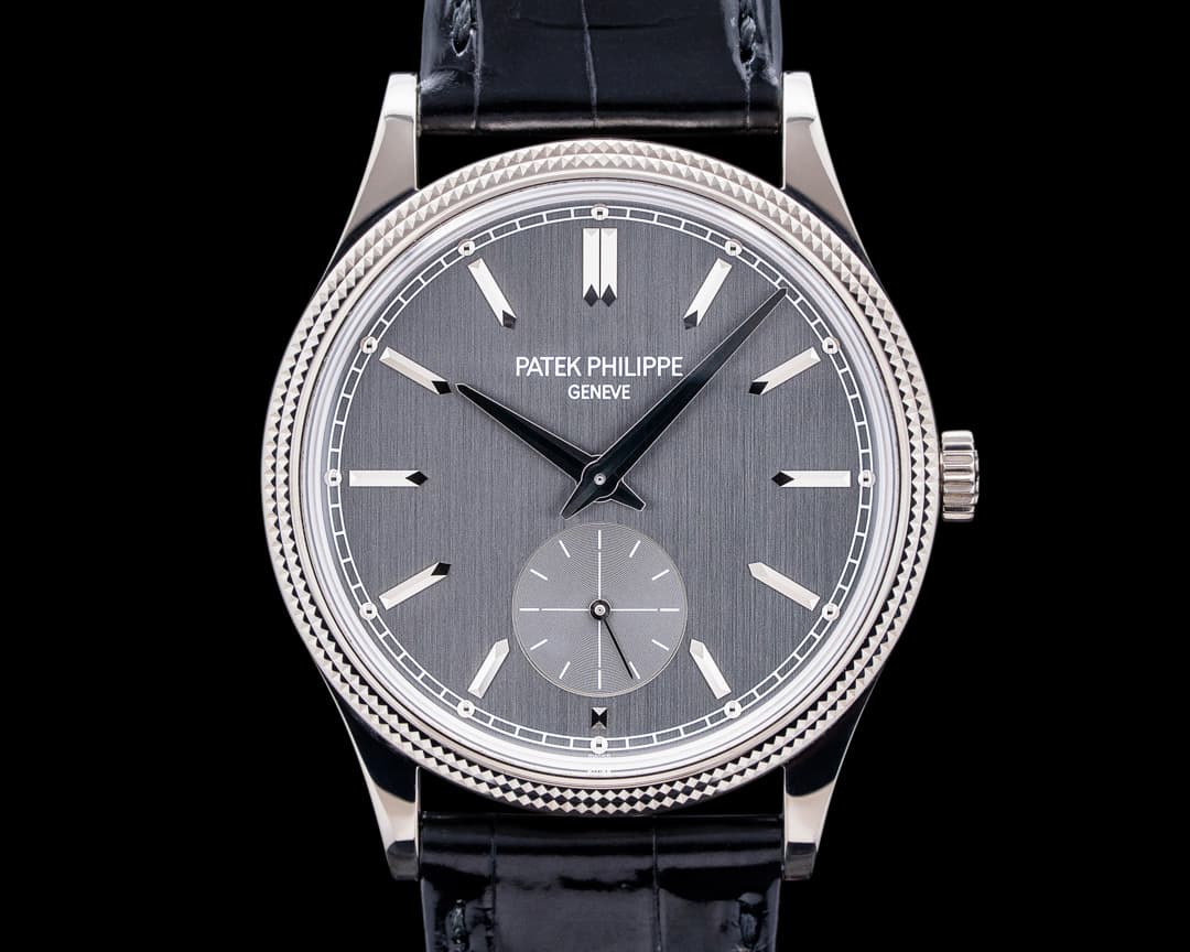 Patek Philippe 6119G Calatrava 18K White Gold Charcoal Gray Dial + Deployment Buckle