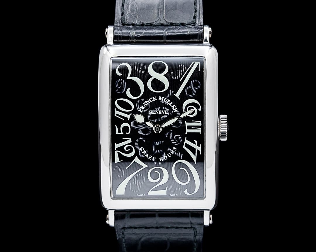 Franck Muller 1200CH Crazy Hours "Long Island" Platinum Black Dial