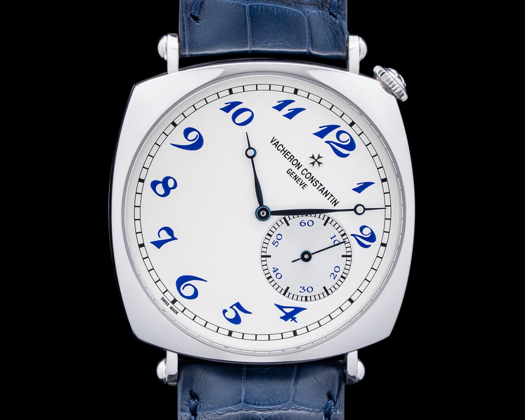 Vacheron Constantin Historiques American 1921 Platinum Silver Dial Blue Numerals RARE