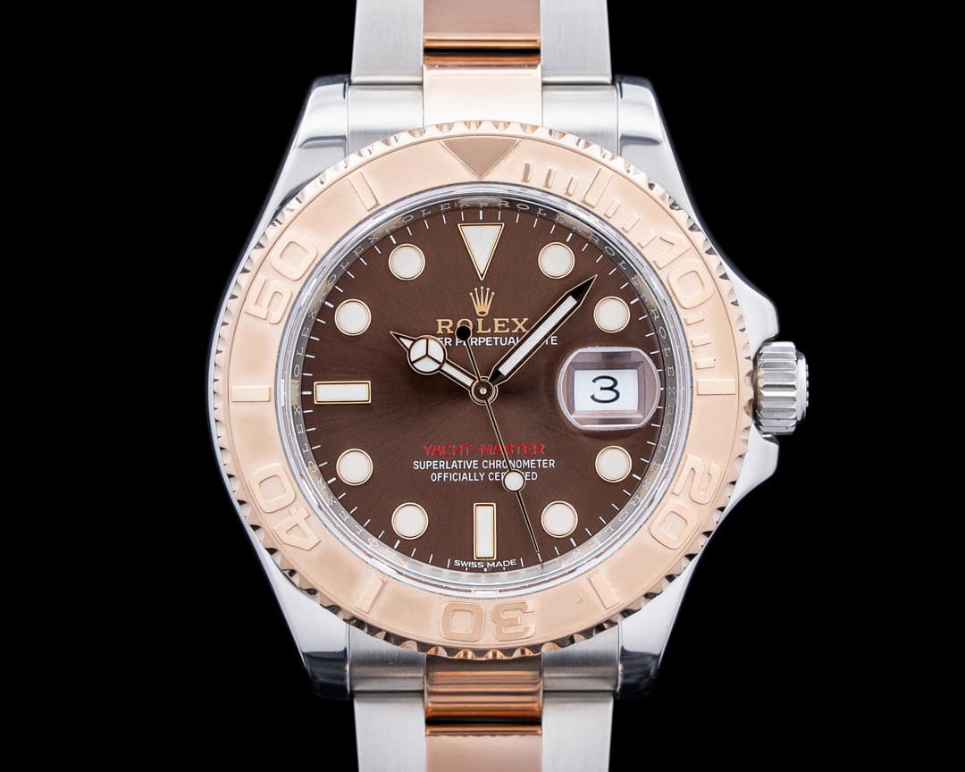 Rolex 116621 Yacht-Master SS / 18K Rose Gold Brown Dial
