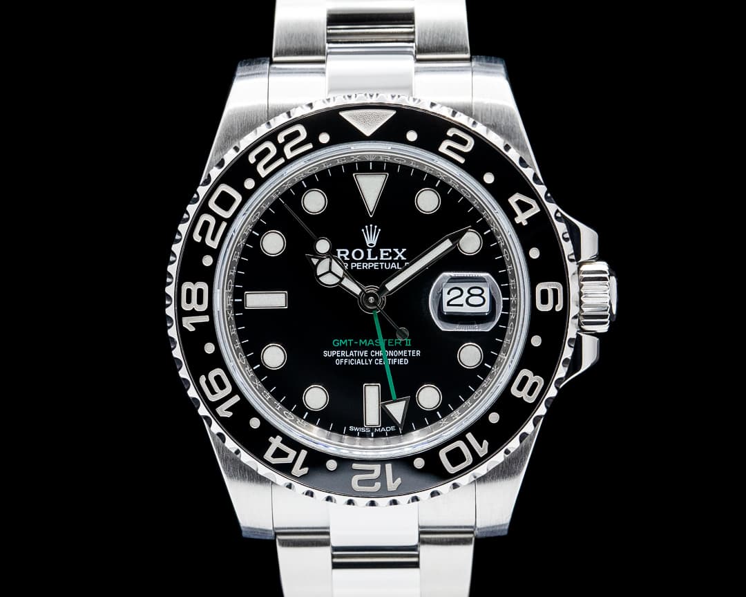Rolex 116710LN GMT-Master II Ceramic SS Black Dial