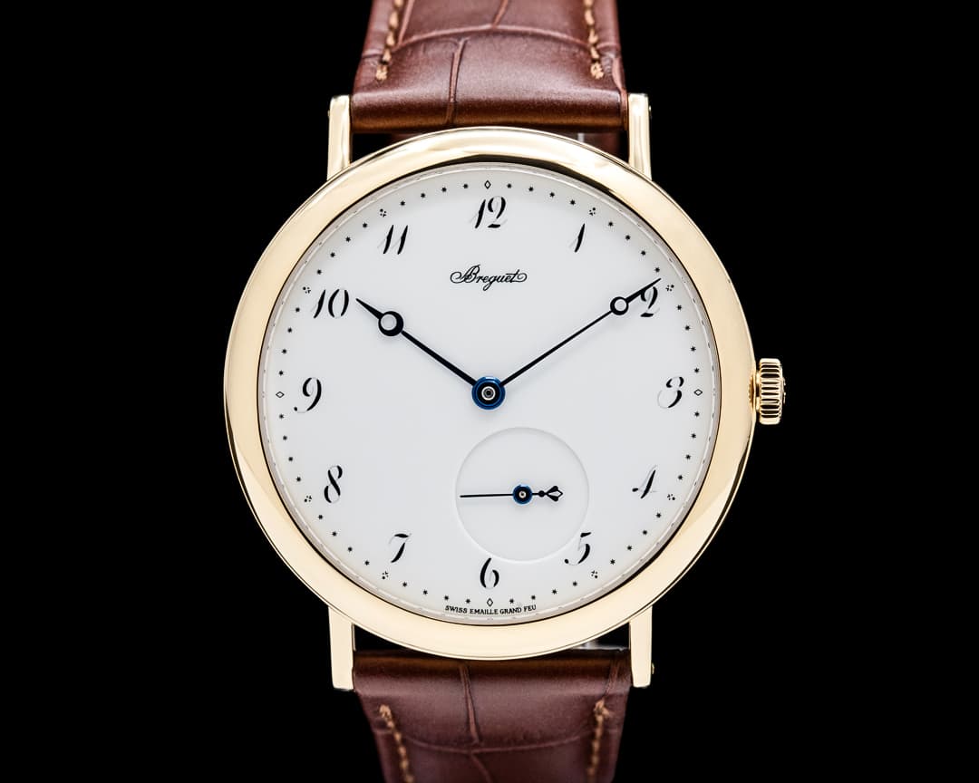 Image of Breguet 5140BA Classique 18K Yellow Gold White Enamel Dial