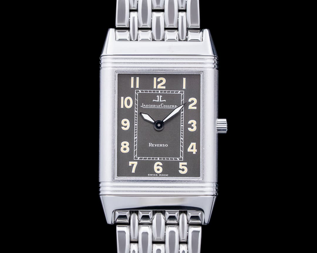 Image of Jaeger LeCoultre 251.8.86 Reverso Classique "Shadow" SS Gray Dial