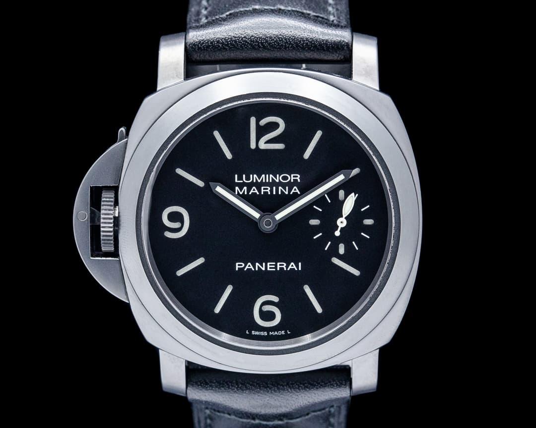 Panerai PAM00026 Luminor Marina Left Handed PVD Black Dial LIMITED