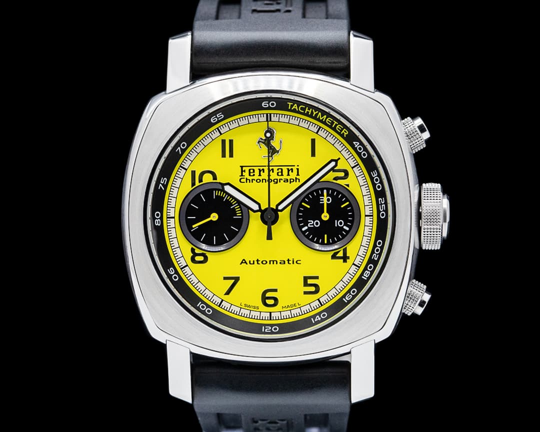 Panerai FER00011 Ferrari Granturismo Chronograph SS Yellow Dial