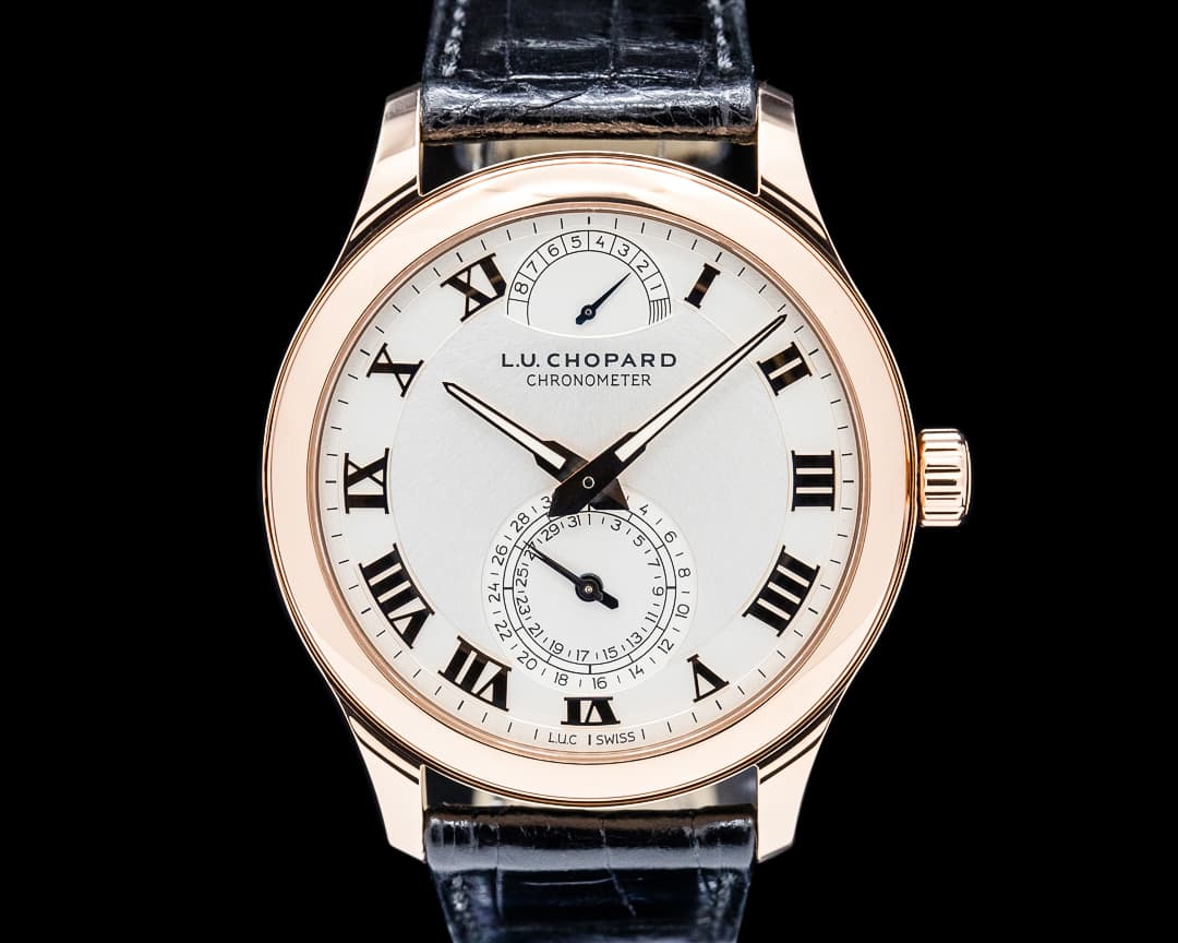Chopard 161926 L.U.C Quattro 18K Rose Gold Silver Dial