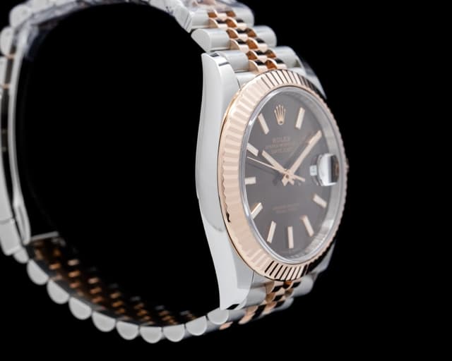 Rolex 126331 Datejust 41 SS / 18K Rose Gold Chocolate Dial 126331 for ...