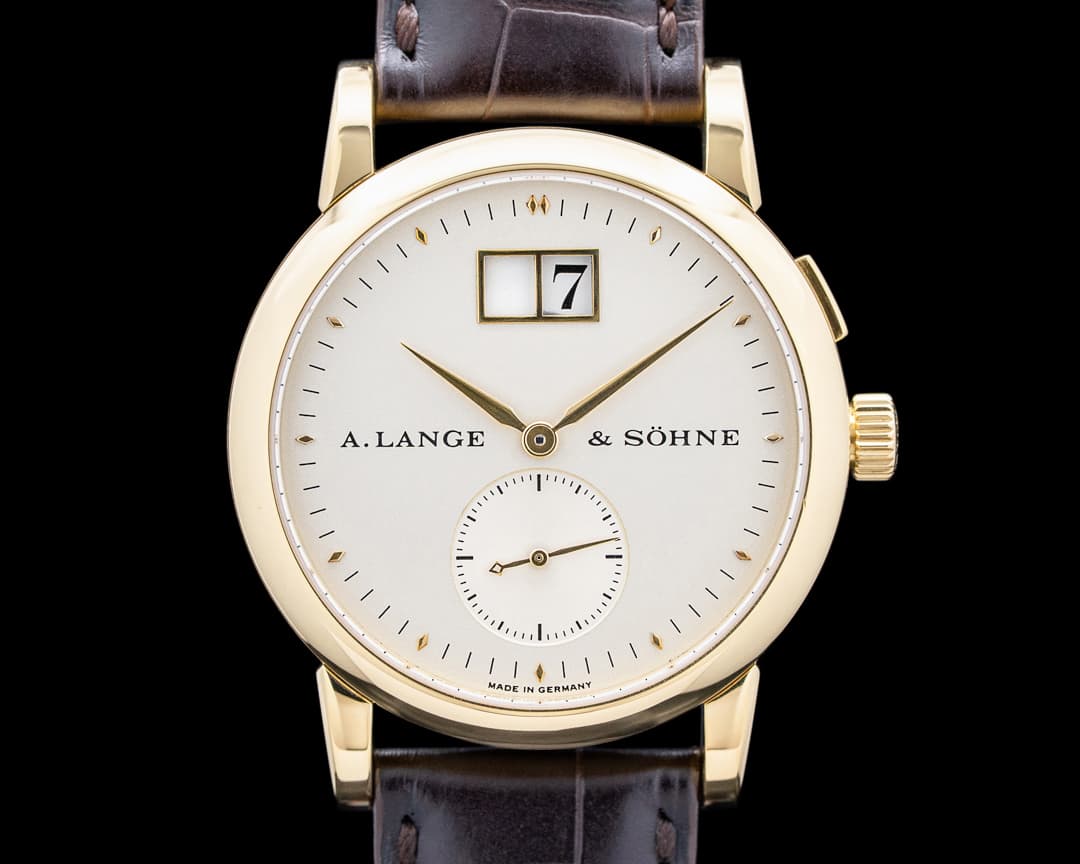A. Lange and Sohne 102.001 Saxonia 18K Yellow Gold Silver Dial