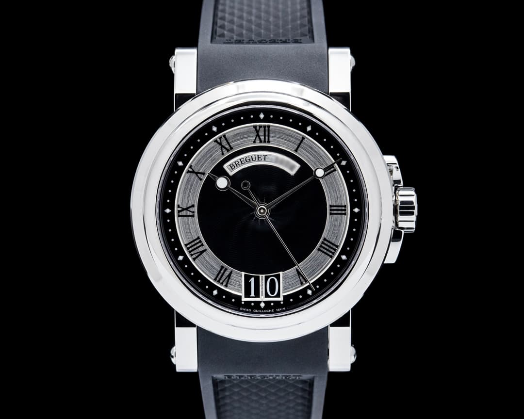 Breguet 5817ST Marine Big Date SS Black Dial
