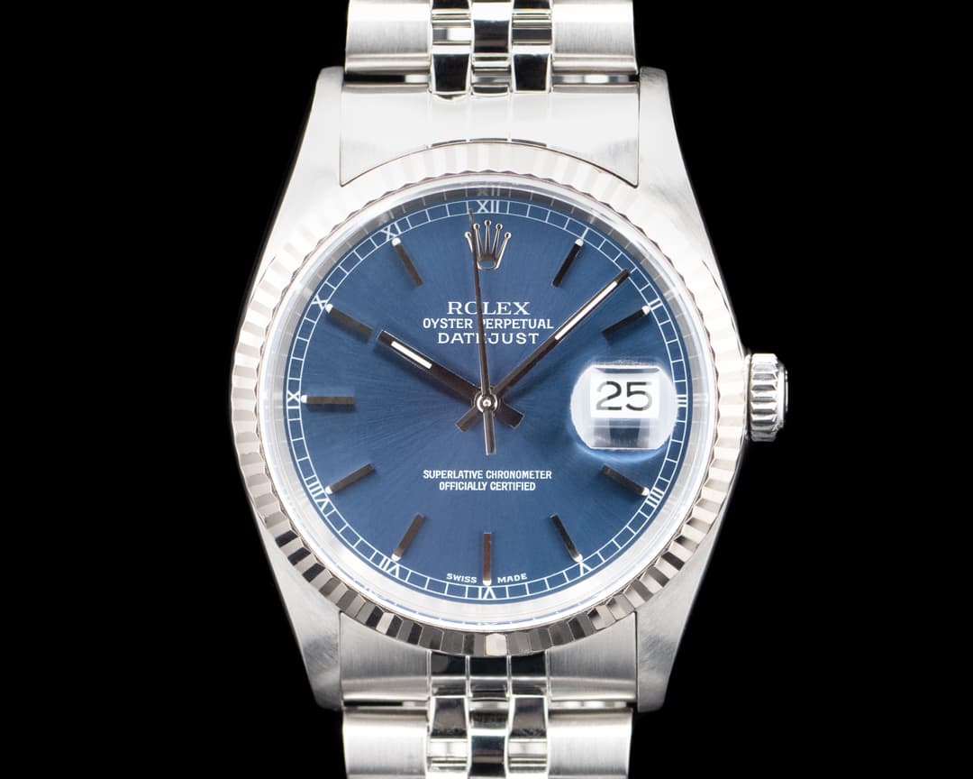Rolex 16234 Datejust SS Blue Dial Circa. 2000