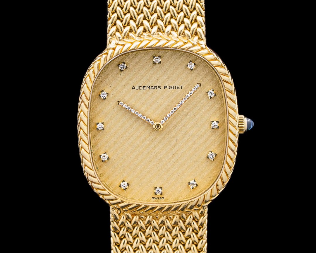 Audemars Piguet 4109/469 Vintage "Ellipse"  18K YG Gold Diamond Dial