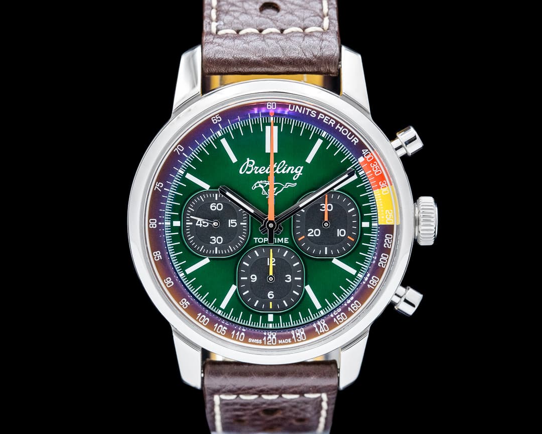 Breitling Top Time B01 Ford Mustang SS Green Dial
