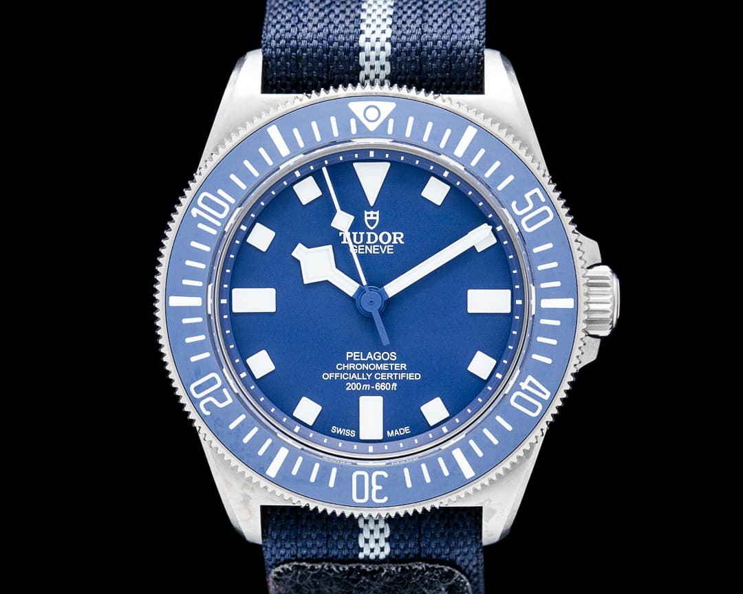 Tudor 25707B/23 Pelagos FXD Titanium Navy Blue Dial