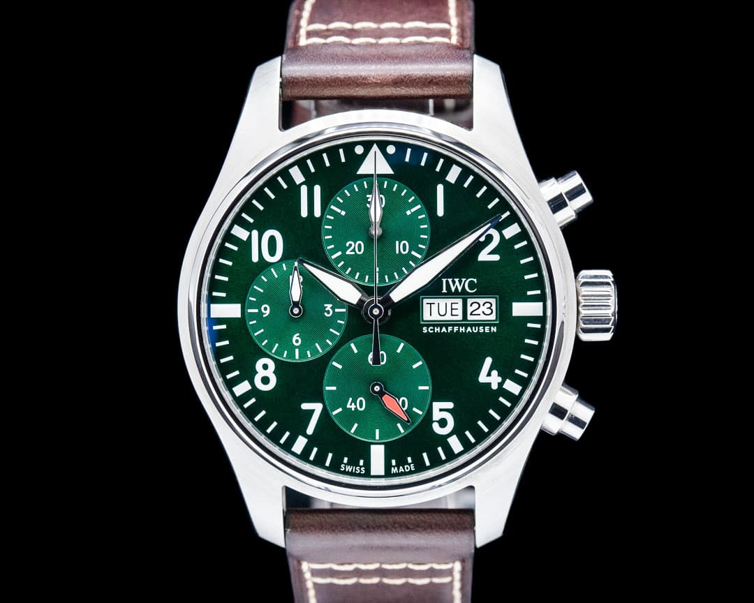 IWC IW388103 Pilot Chronograph 41 SS Green Dial