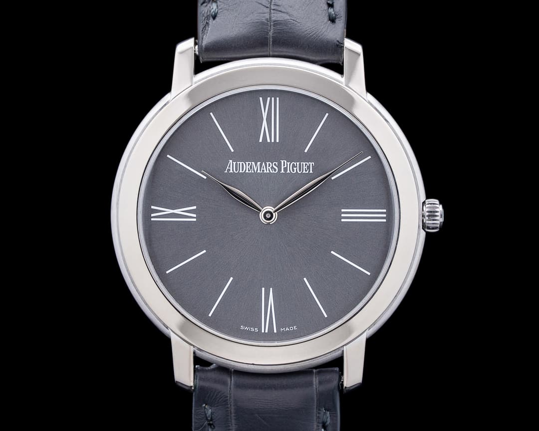 Image of Audemars Piguet 15093BC Jules Audemars Extra-Thin 18K White Gold Grey Dial