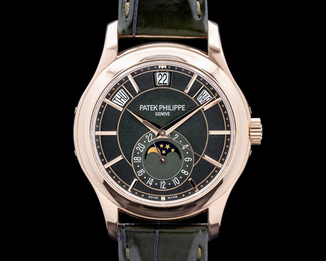 Patek Philippe 5205R Annual Calendar 18K Rose Gold Green Dial 2025 UNWORN