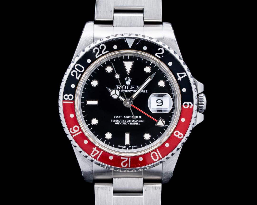 Rolex 16710A GMT-Master II "Coke" SS Black Dial Circa. 1989