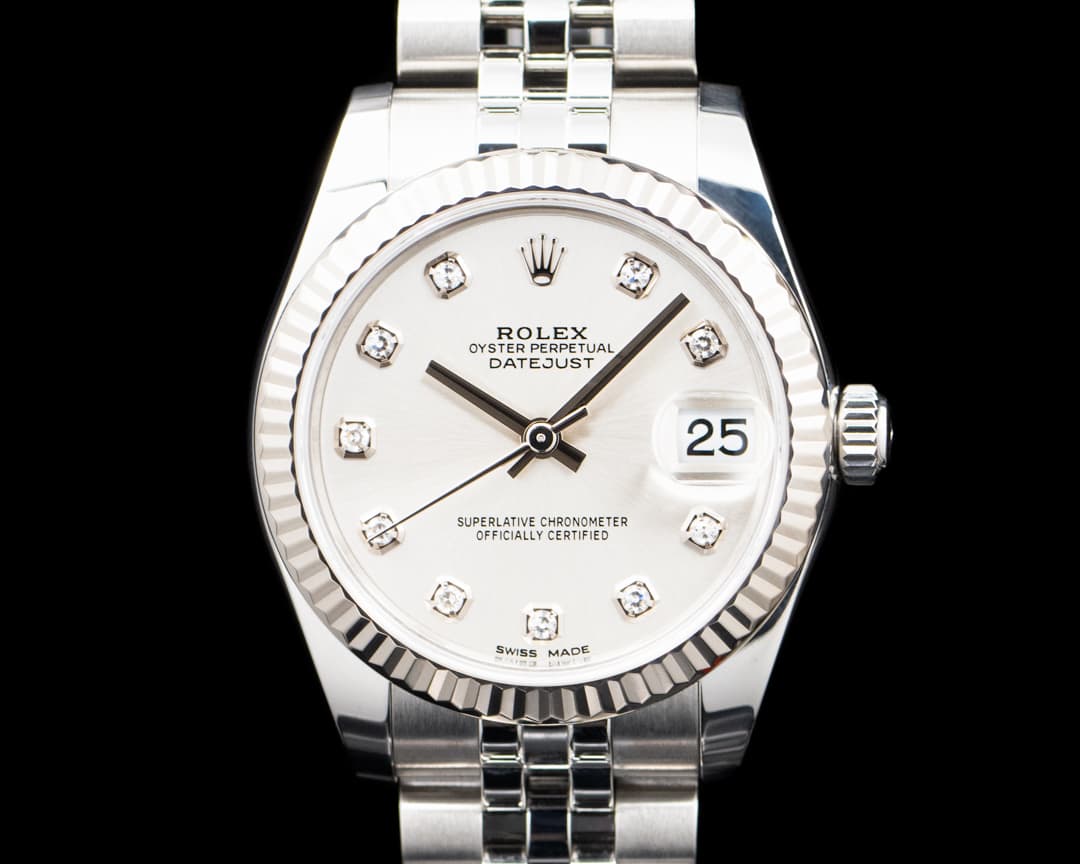 Rolex 178274 Datejust 31MM Jubilee SS Silver Diamond Dial