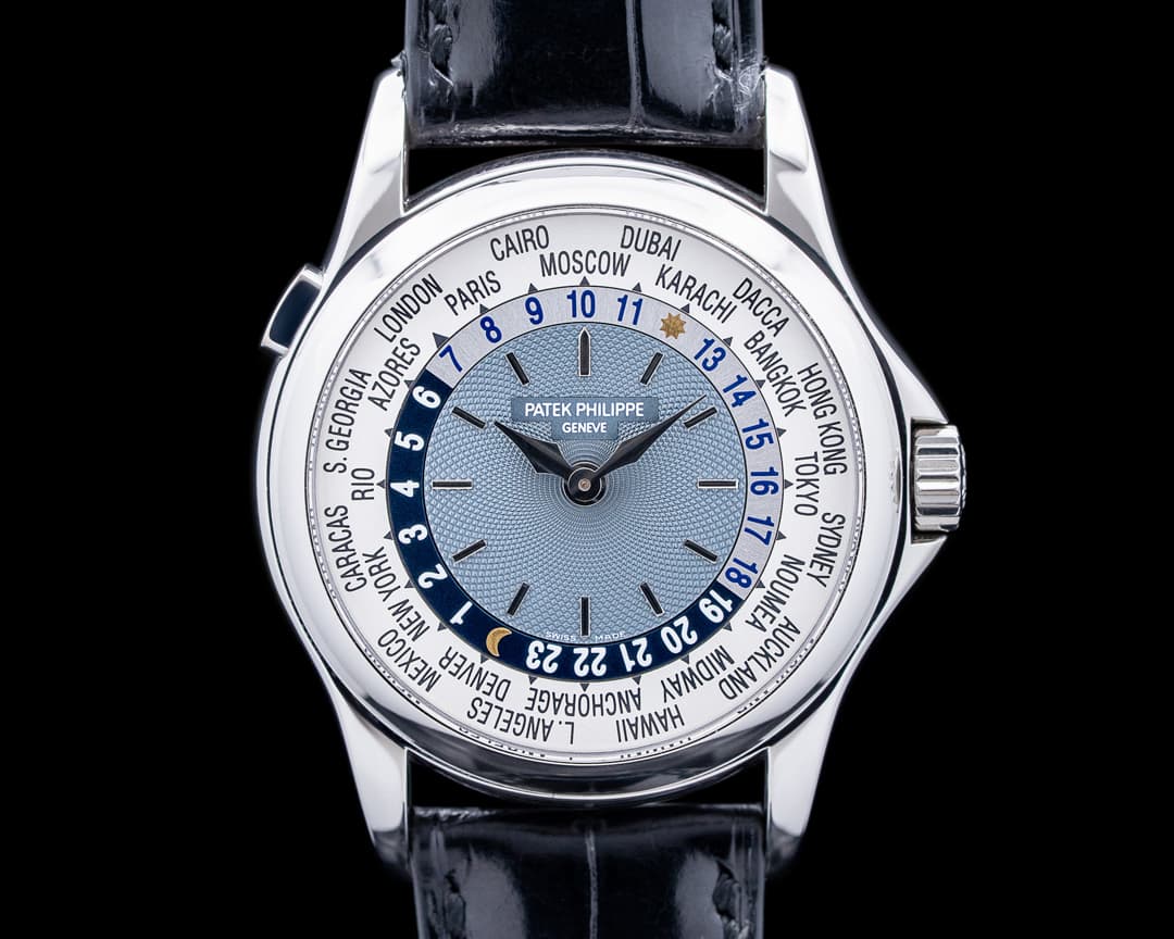 Patek Philippe 5110P World Time Platinum Blue Dial