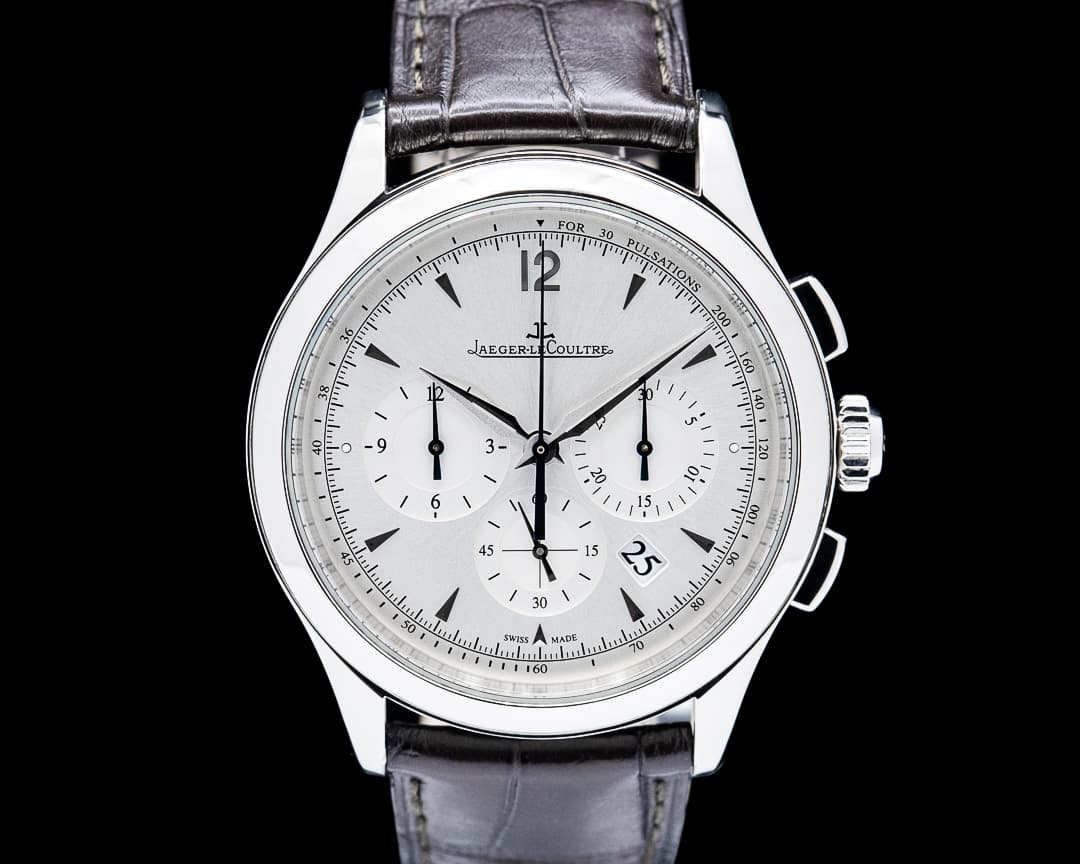 Jaeger LeCoultre Q1538420 Master Chronograph Date SS Silver Dial