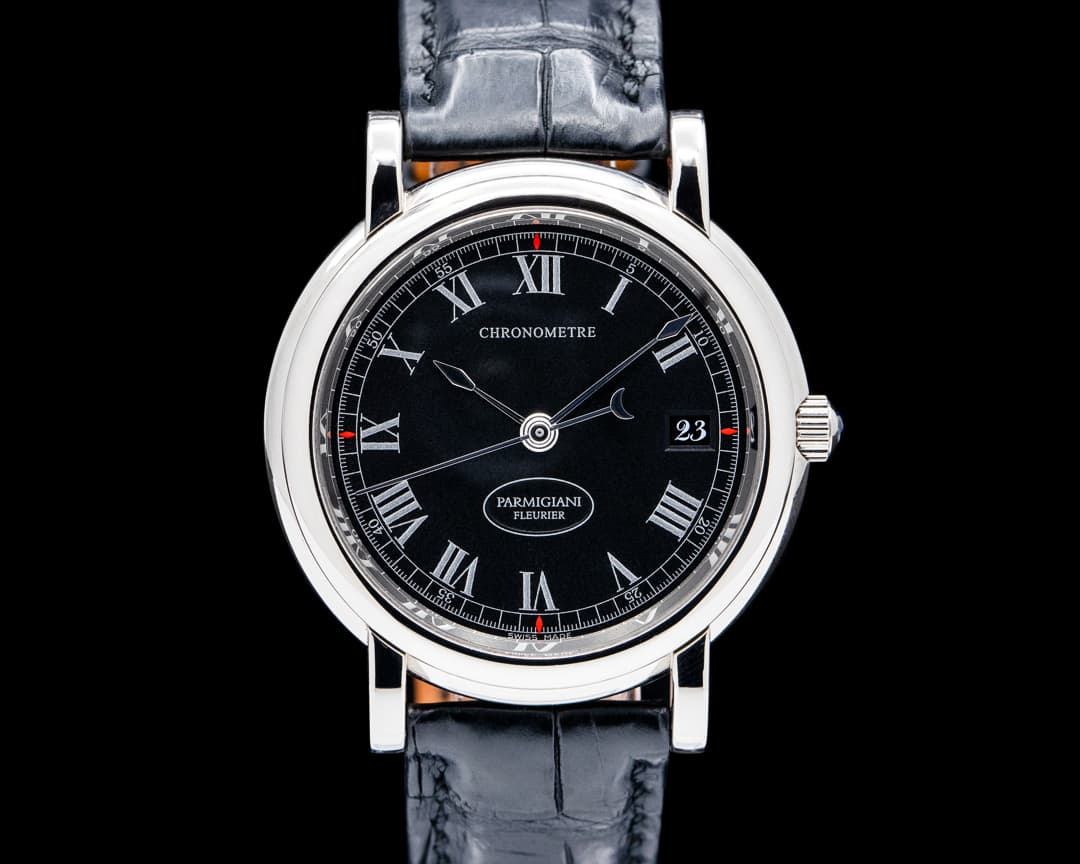 Parmigiani PF000407 Basica SS Black Dial