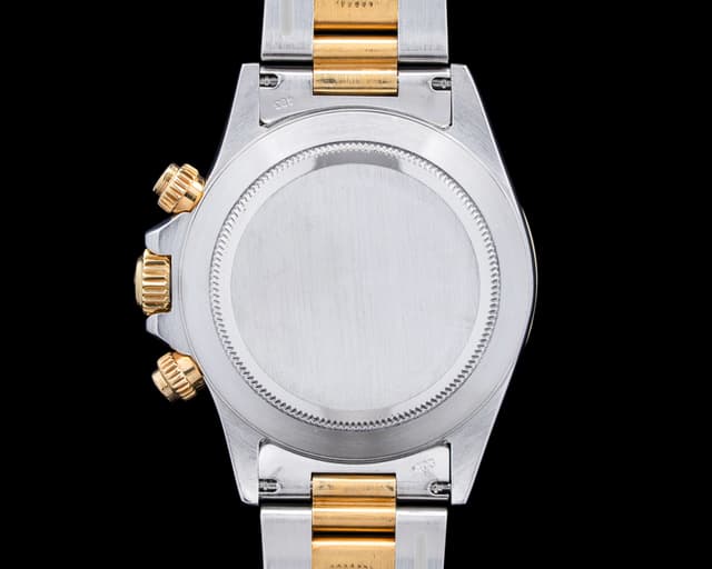 Rolex 16523 Zenith Daytona Cosmograph SS / 18K Yellow Gold Black Dial ...