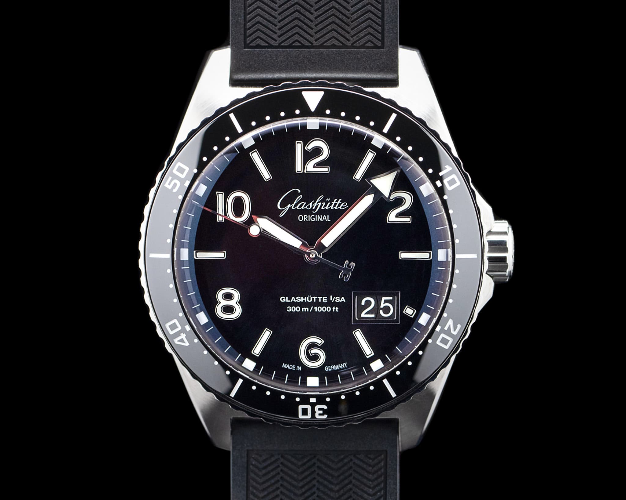 Glashutte Original SeaQ Panorama Date SS Black Dial