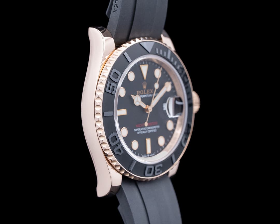 Rolex 126655 Yacht-Master 40 Rose Gold Black Dial 126655 for Sale ...