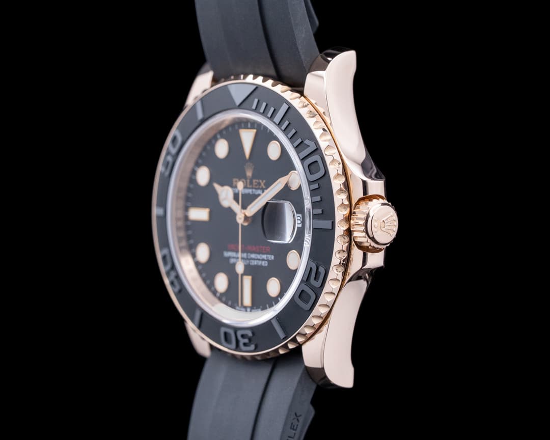 Rolex 126655 Yacht-Master 40 Rose Gold Black Dial 126655 for Sale ...