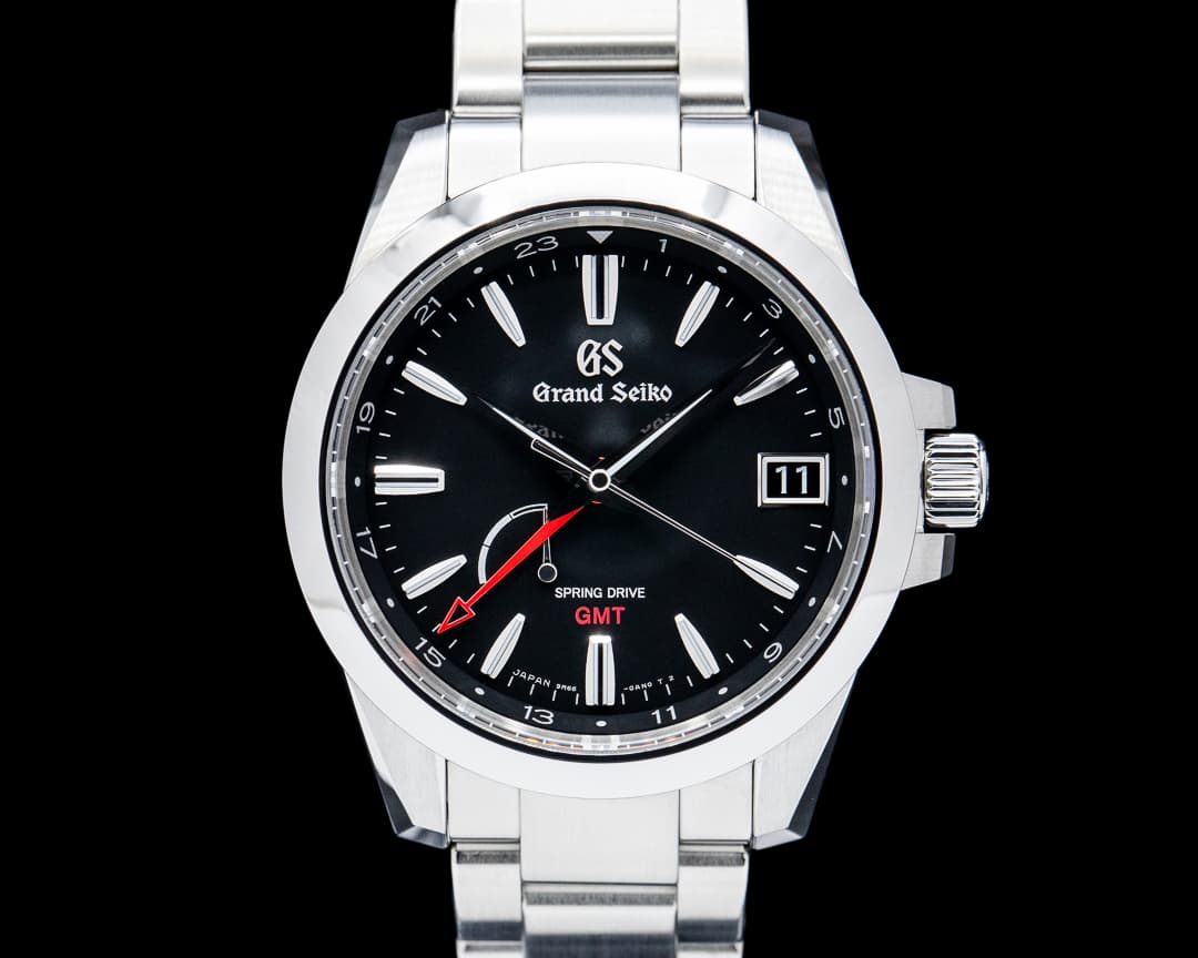 Grand Seiko SBGE213 Heritage Collection Spring Drive GMT SS Black Dial