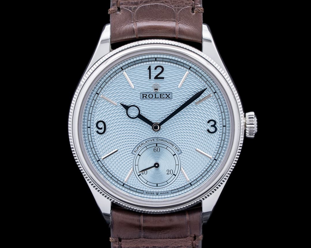 Rolex 52506 1908 Platinum Ice Blue Guilloche Dial 2026 UNWORN