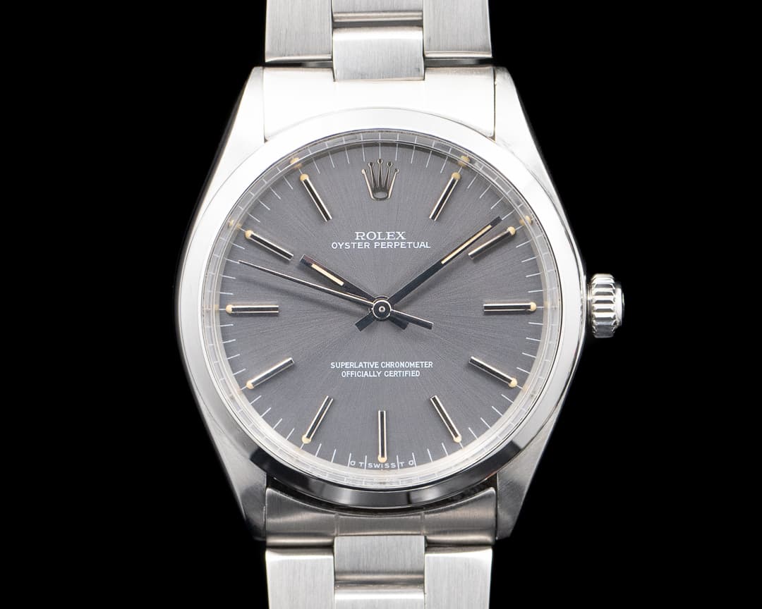 Rolex 1002 Oyster Perpetual SS Gray Dial Circa. 1974