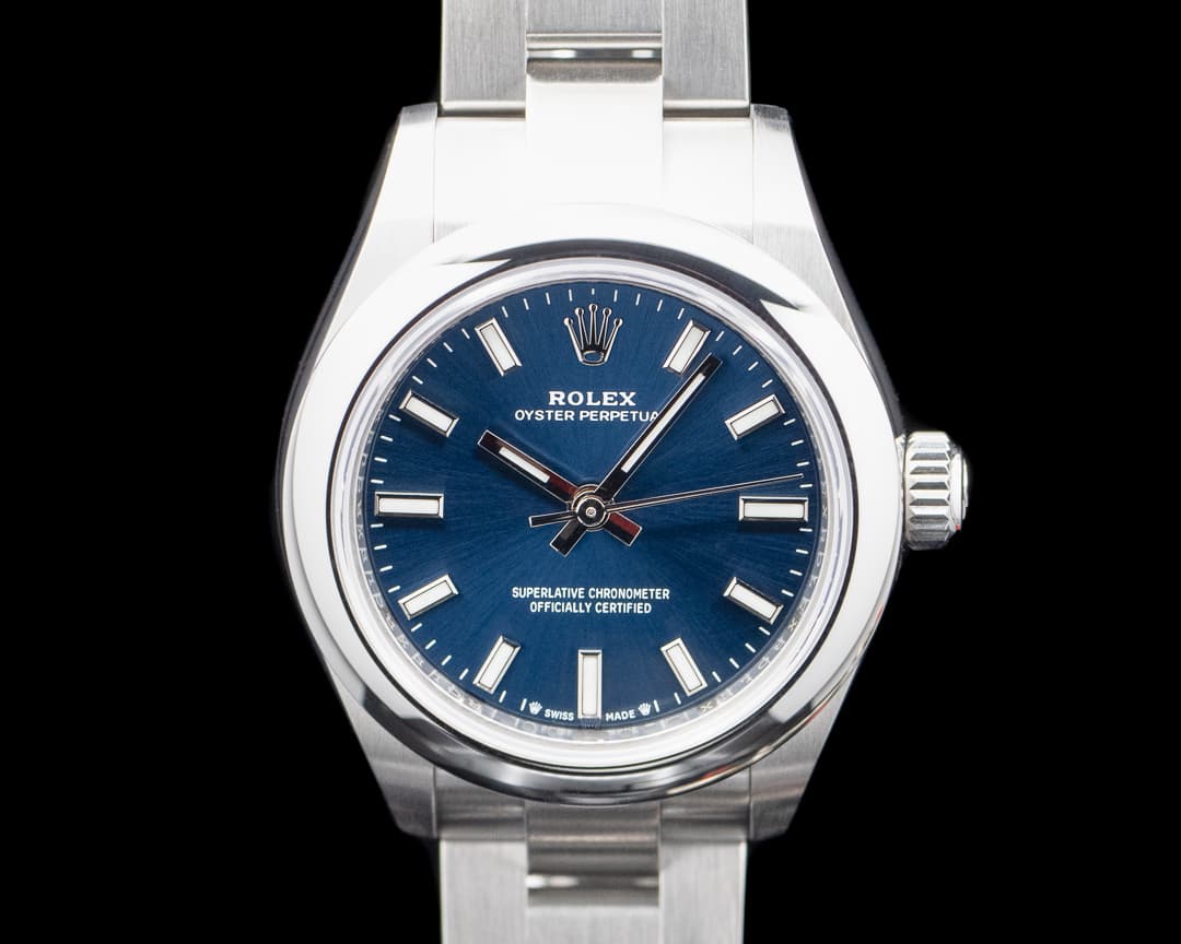 Rolex 276200 Oyster Perpetual 28MM SS Blue Dial
