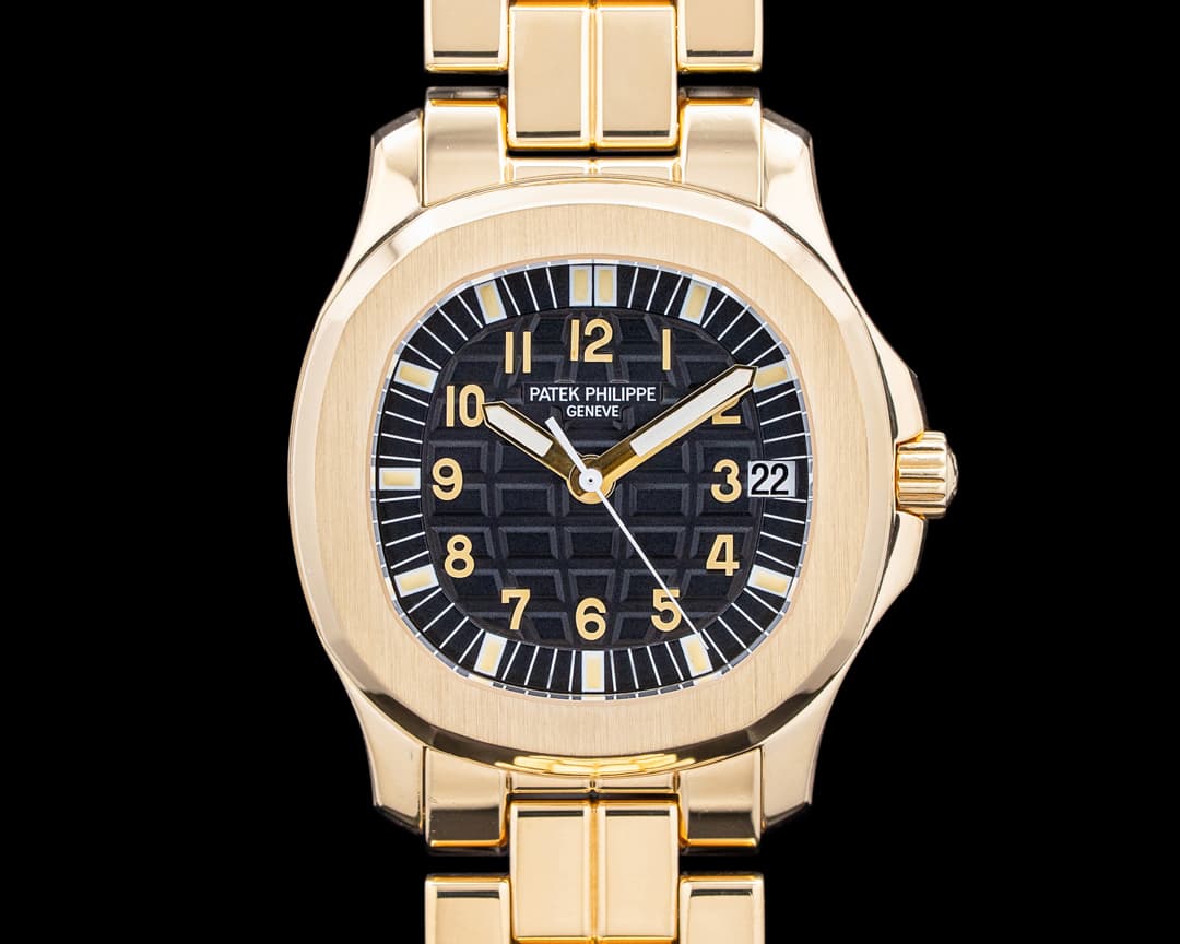 Patek Philippe 5066/1J Aquanaut 18K Yellow Gold Black Dial Circa. 2000