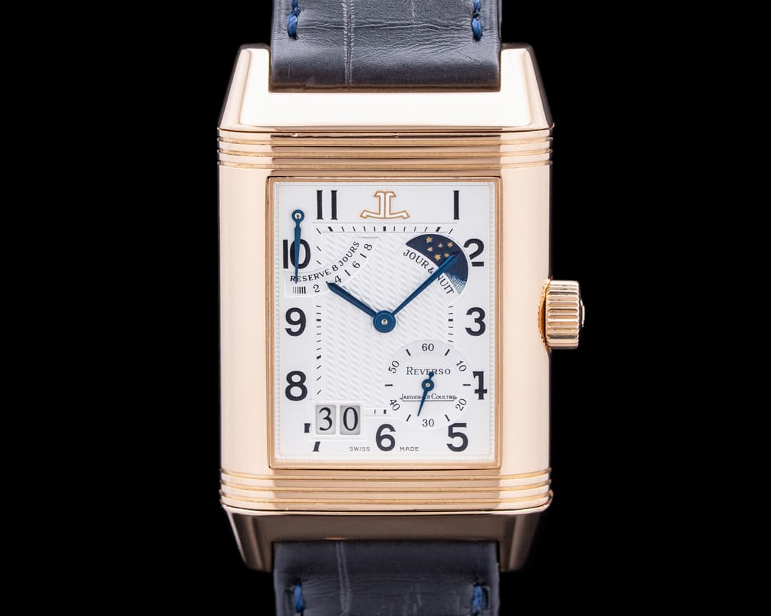 Jaeger LeCoultre Q3002420 Reverso Septantieme 18K Rose Gold Silver Dial LIMITED