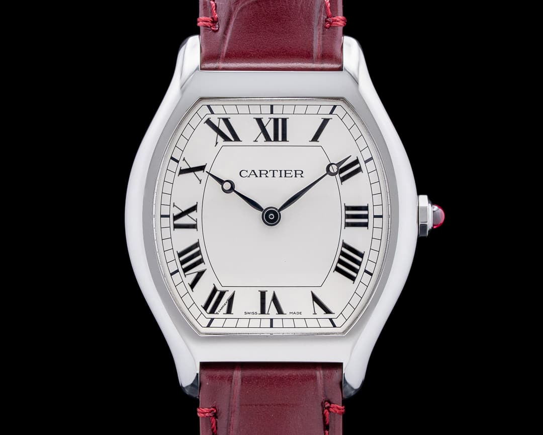 Cartier WGTO0008 Tortue Platinum Silver Dial LIMITED