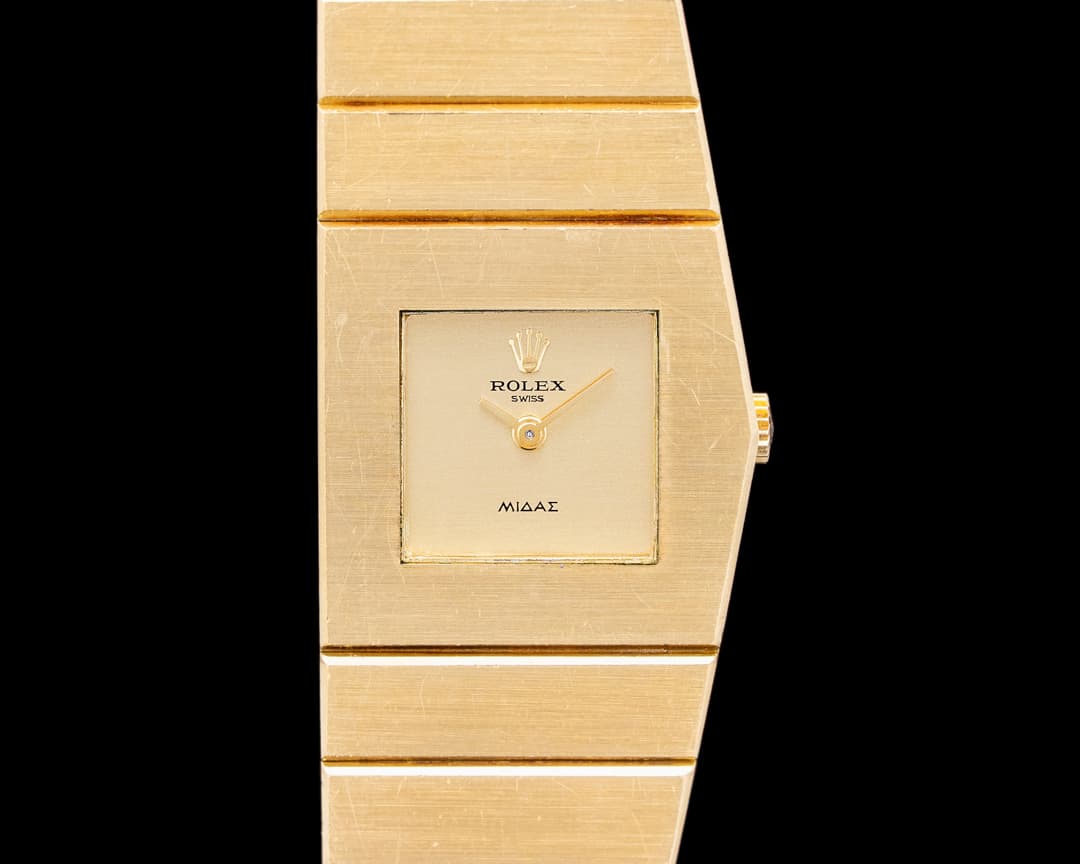 Rolex 4313 Queen Midas 18K Yellow Gold Champagne Dial Circa. 1970