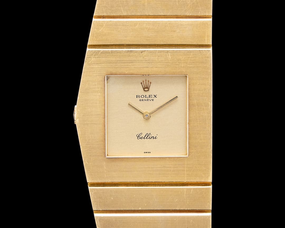Rolex 4315 Cellini King Midas 18K Yellow Gold Champagne Dial Circa. 1976